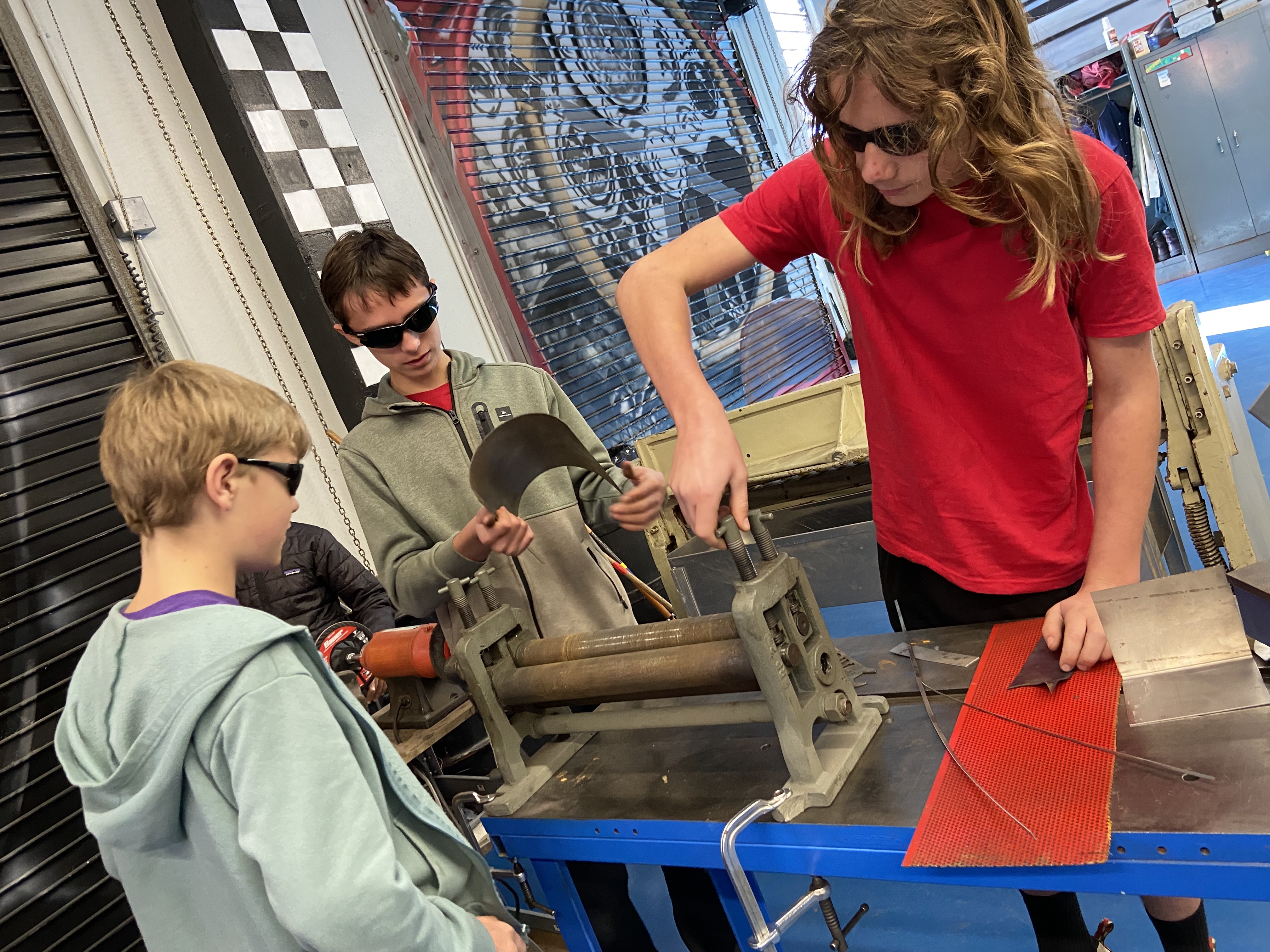Boys welding